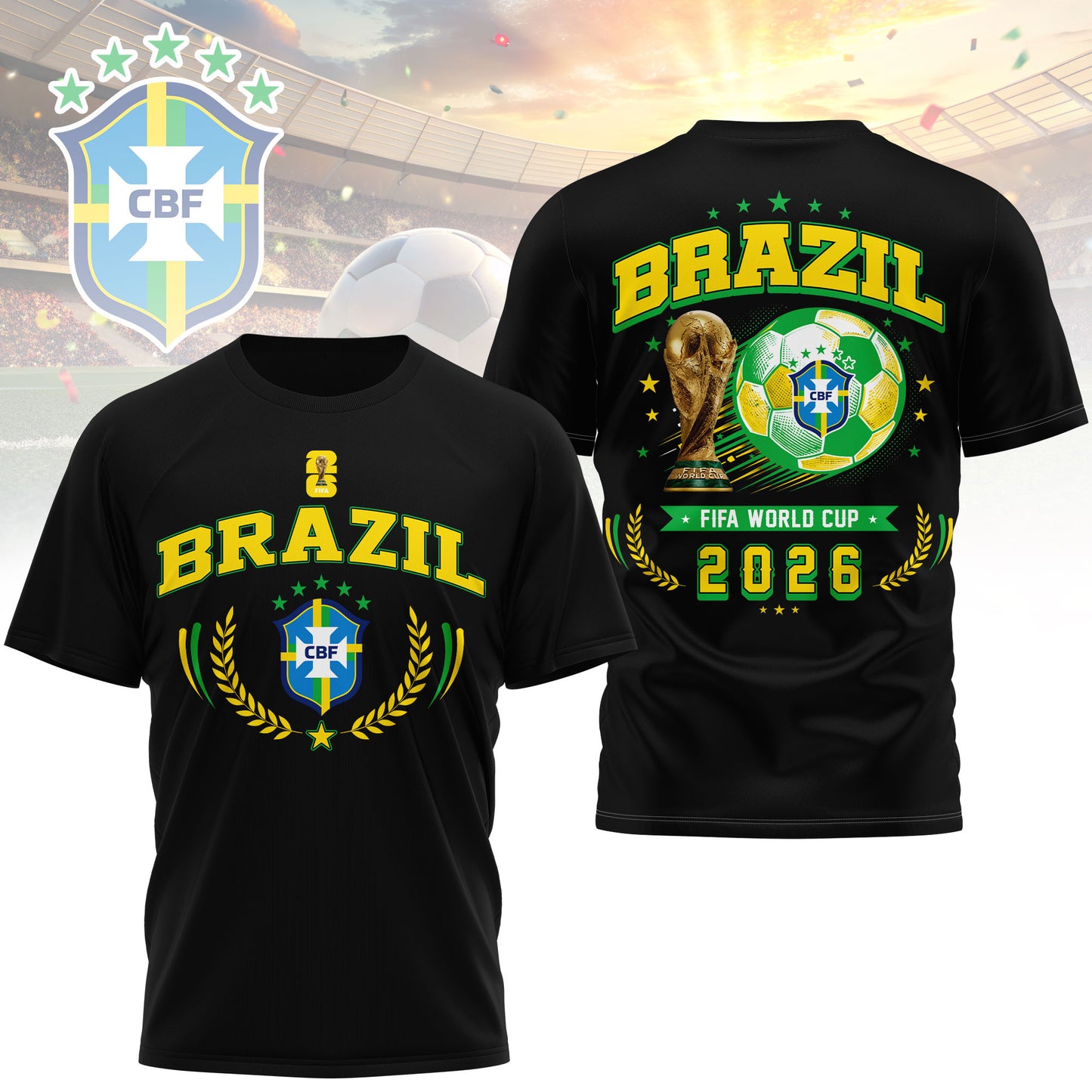 Brazil | Premium WC26 Classic 3D Shirt TD | VY82
