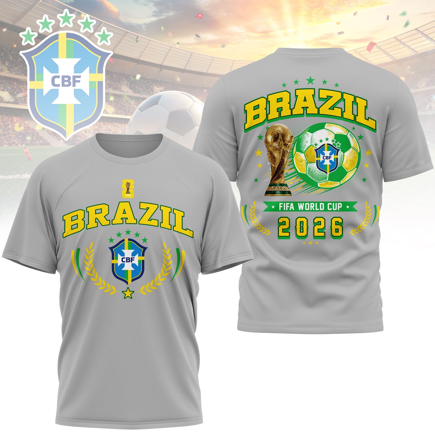 Brazil | Premium WC26 Classic 3D Shirt TD | VY82