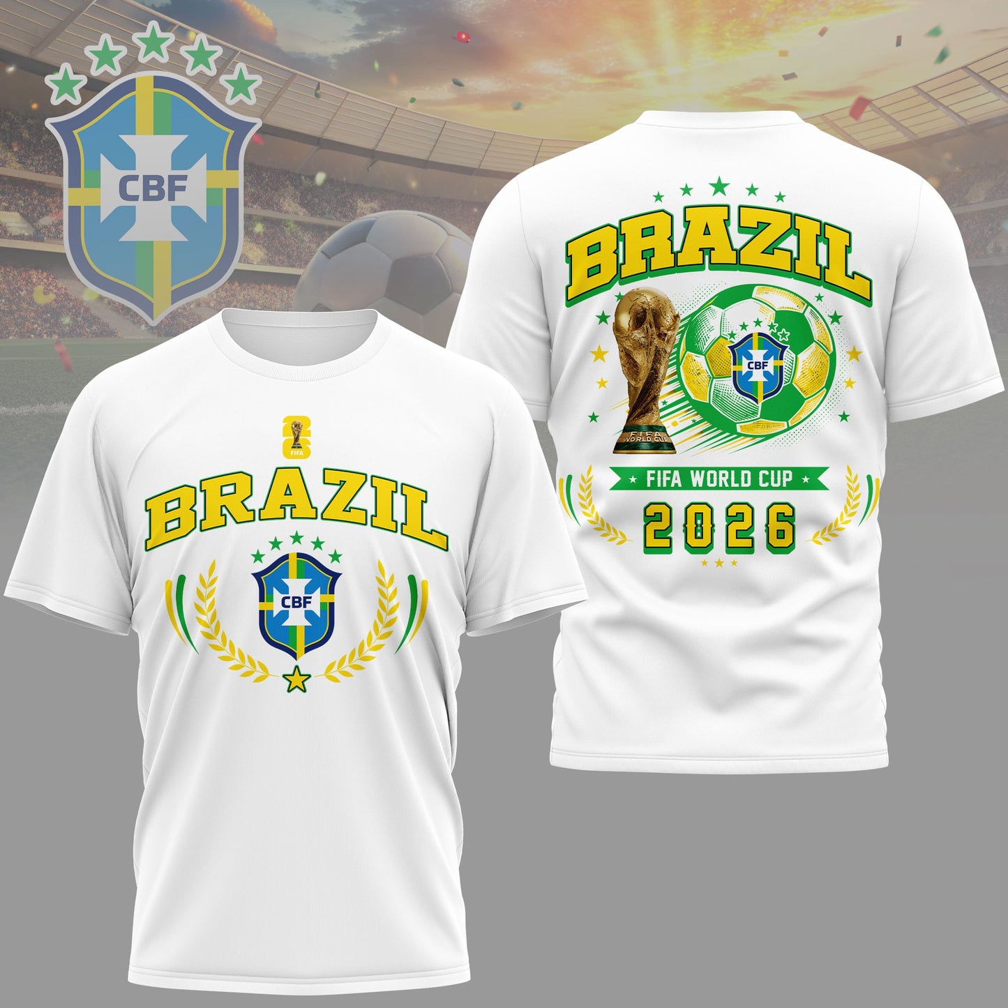 Brazil | Premium WC26 Classic 3D Shirt TD | VY82