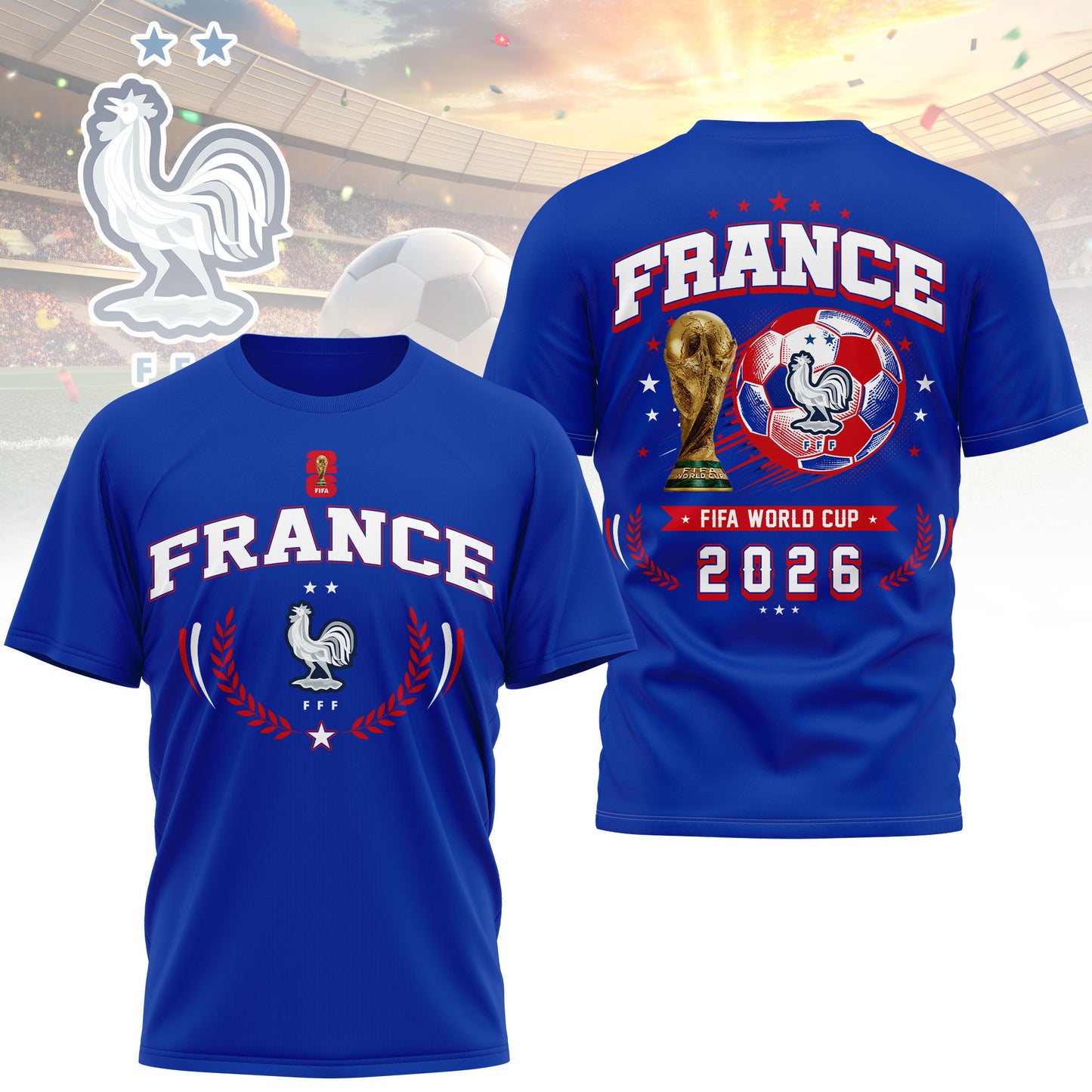 France - Premium WC26 Classic 3D Shirt TD | DF93