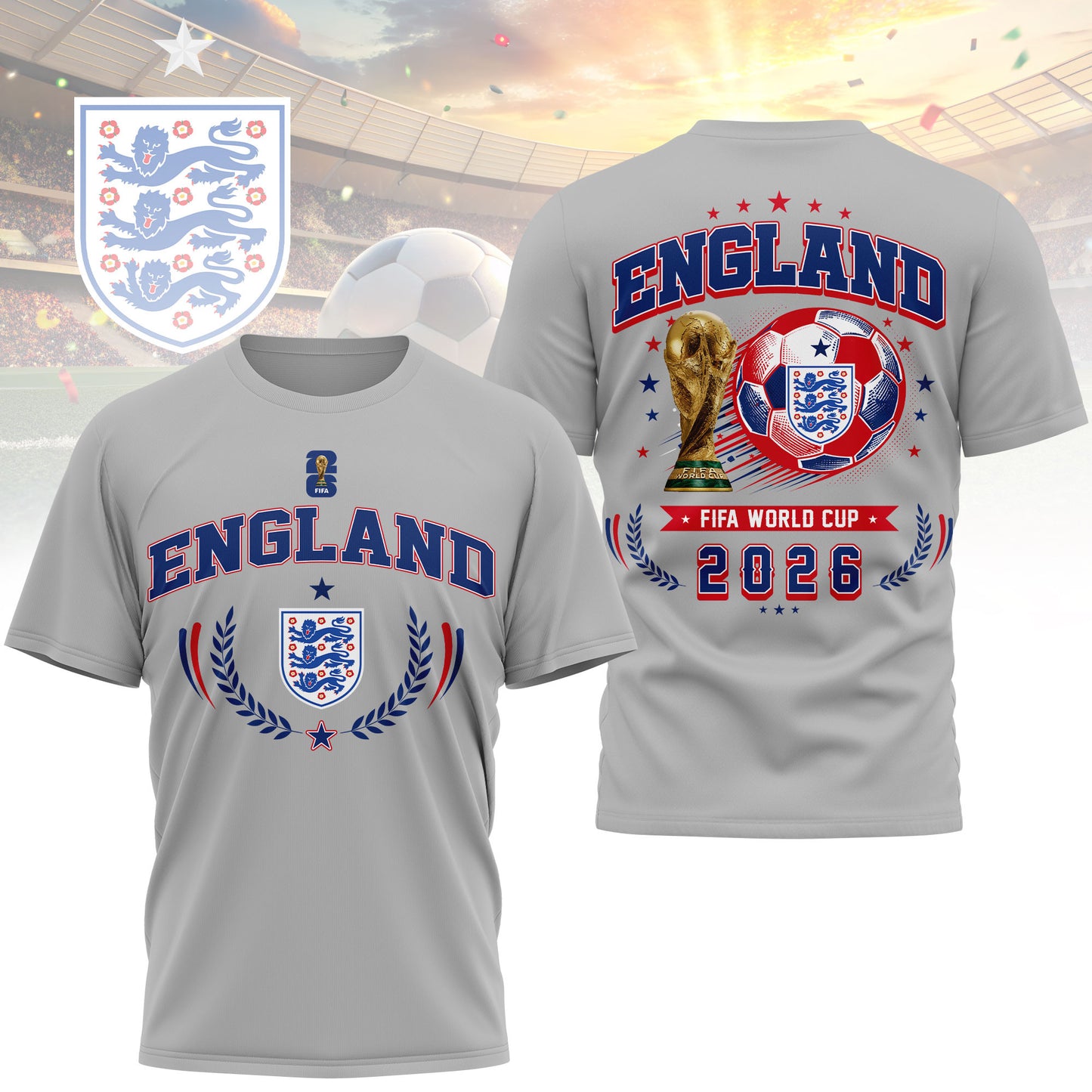 England | Premium WC26 Classic 3D Shirt TD | DC36