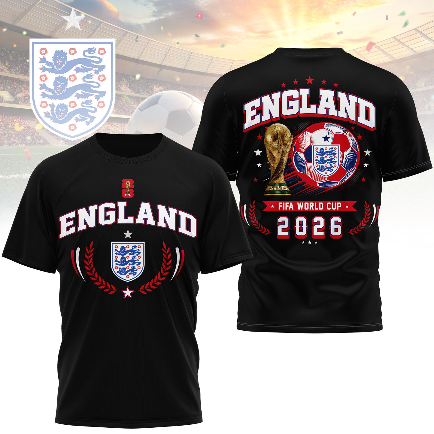 England | Premium WC26 Classic 3D Shirt TD | DC36