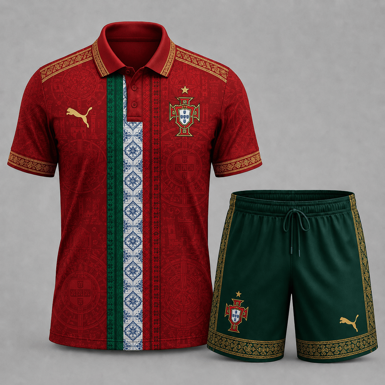 Portugal | Premium WC26 Culture Polo & Shorts Set | GF36