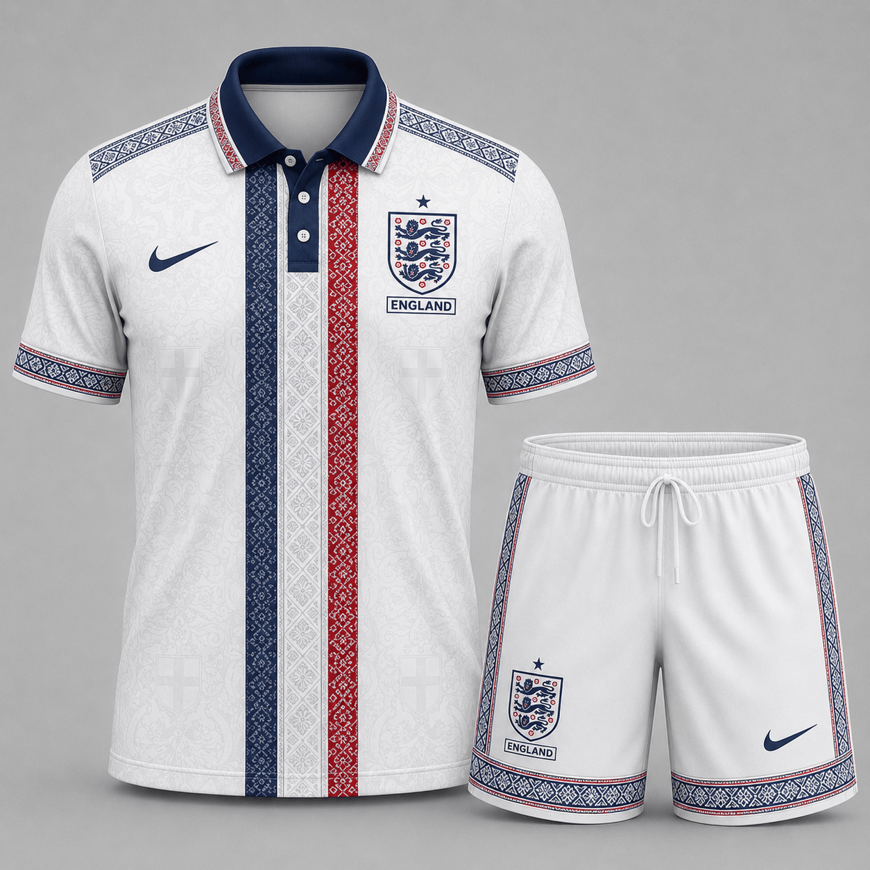 England | Premium WC26 Culture Polo & Shorts Set | XD99