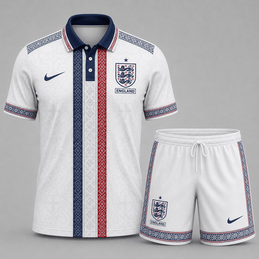 England | Premium WC26 Culture Polo & Shorts Set | XD99