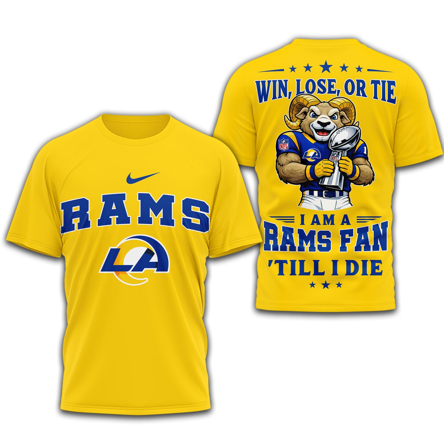 Los Angeles Rams | Premium NFL Football Fan Till I Die 3D Shirt | DH52
