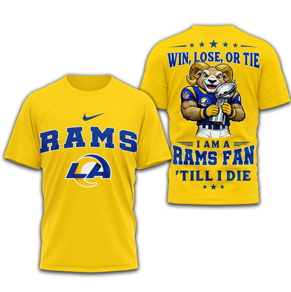 Los Angeles Rams | Premium NFL Football Fan Till I Die 3D Shirt | DH52