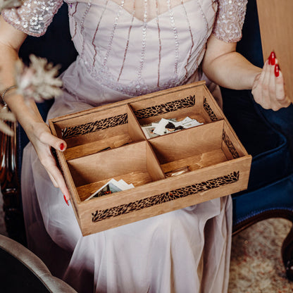 Engraved Wooden Memory Box: Personalized Wedding Keepsake Gift