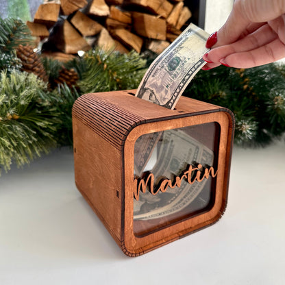 Personalized Piggy Bank with Name, Kids Coin Bank, Piggy Bank Gift, Children's Money Bank, Kids Birthday Gift, Nursery Decor, Gift for Boys