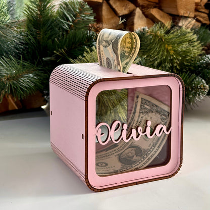 Personalized Piggy Bank with Name, Kids Coin Bank, Piggy Bank Gift, Children's Money Bank, Kids Birthday Gift, Nursery Decor, Gift for Boys