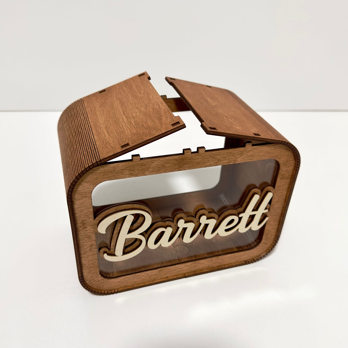 Personalized Wooden Kid Piggy Bank, Montessori Coin Bank, Custom Educational Toy, Money Saving Box, Toddler Bank, Unique Baby Shower Gift