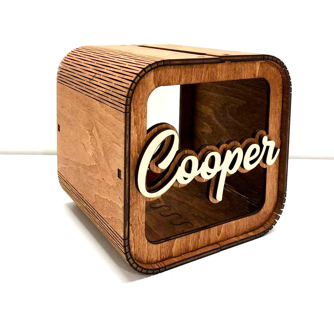 Personalized Kids Piggy Bank Wooden, Custom Name Money Box, Toddler Gift, Baby Shower Keepsake, Savings Coin Bank