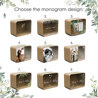 Personalized Rustic Wedding Card Box: Wooden Anniversary Keepsake