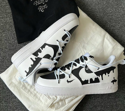 Custom Hand-Painted Air Force 1 Sneakers: Street Style Anime Shoes | BL60