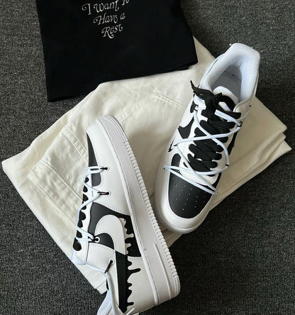 Custom Hand-Painted Air Force 1 Sneakers: Street Style Anime Shoes | BL60