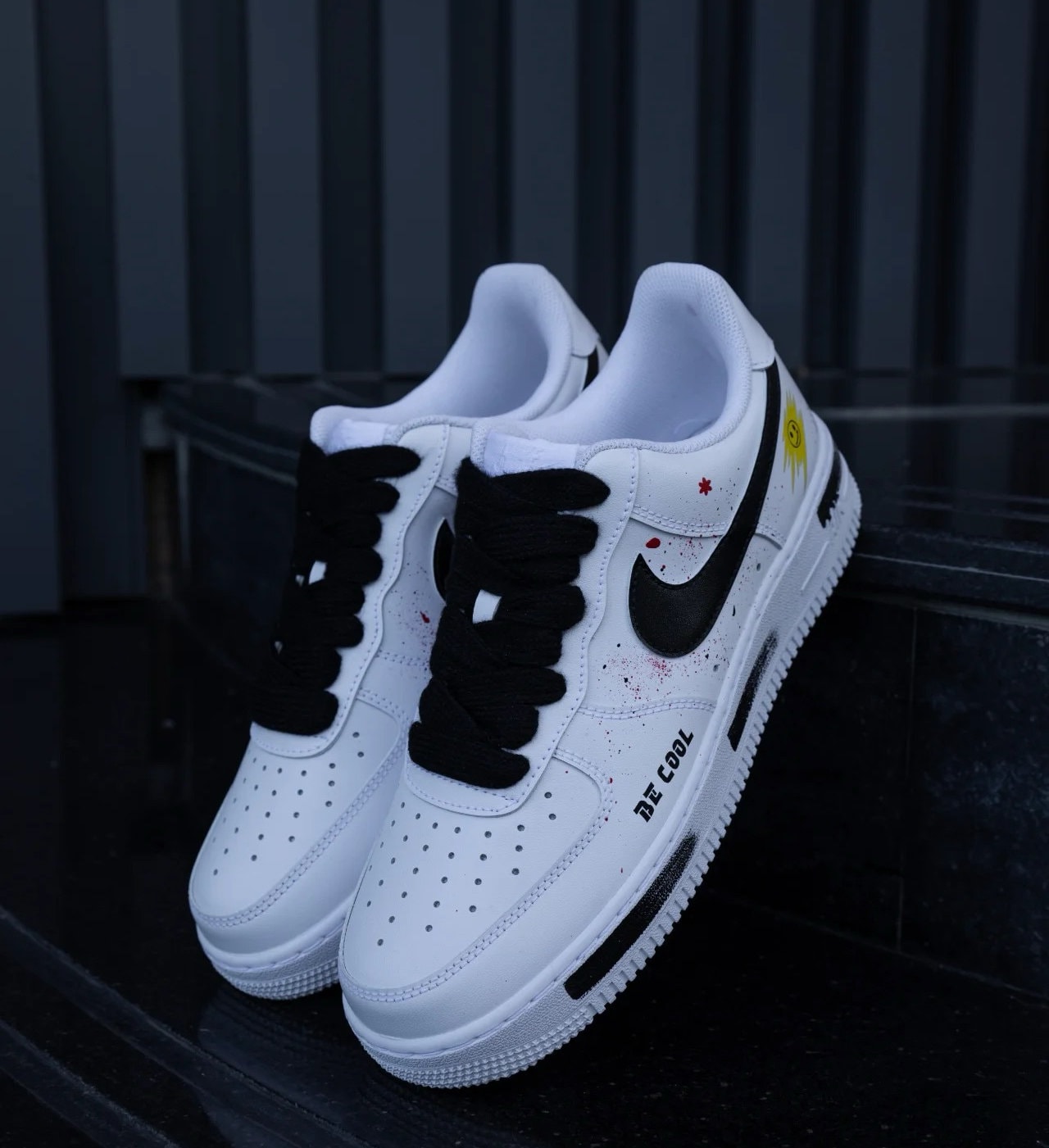 Custom Hand-Painted Air Force 1 Sneakers: Anime Street Style | JU50