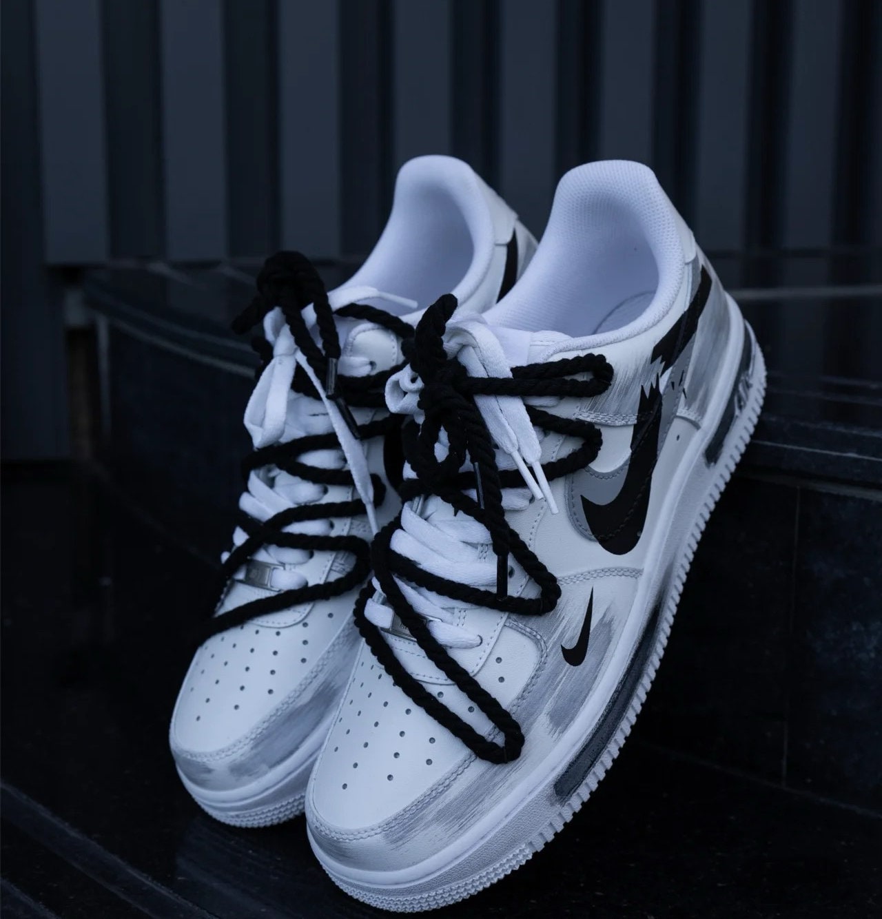 Custom Hand-Painted Air Force 1 Sneakers: Street Style Anime Shoes | CS42