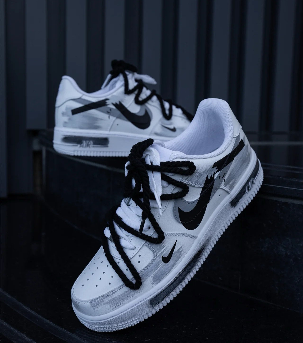 Custom Hand-Painted Air Force 1 Sneakers: Street Style Anime Shoes | CS42