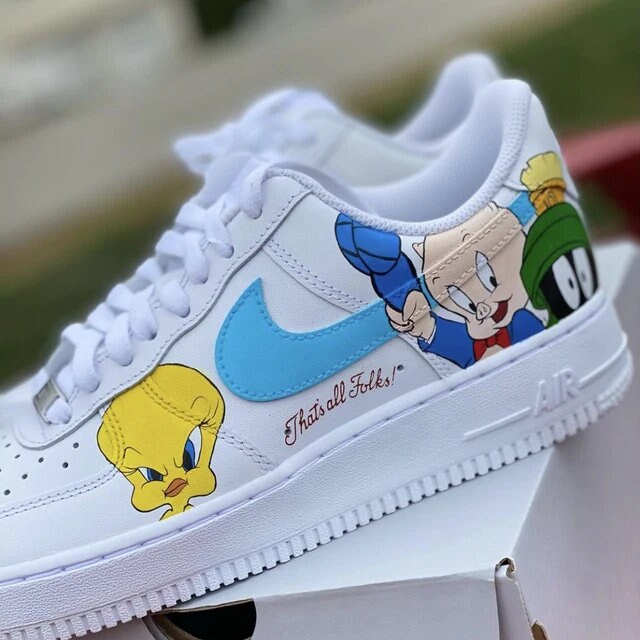 Hand Painted Air Force 1 Sneakers: Custom Cartoon Anime Shoes | NO72