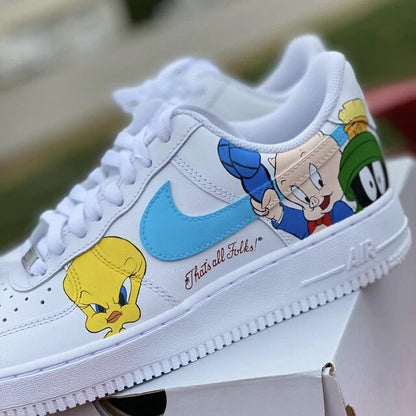 Hand Painted Air Force 1 Sneakers: Custom Cartoon Anime Shoes | NO72
