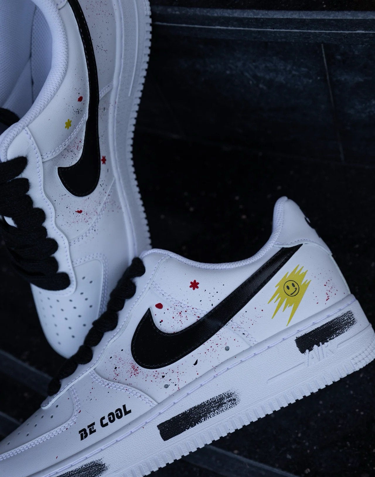 Custom Hand-Painted Air Force 1 Sneakers: Anime Street Style | JU50