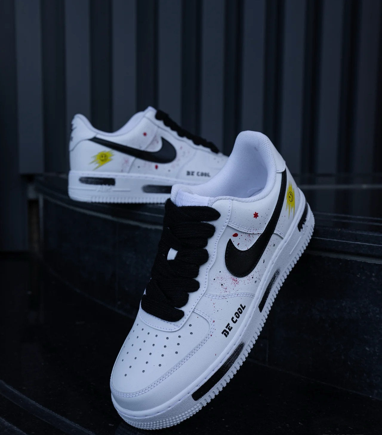 Custom Hand-Painted Air Force 1 Sneakers: Anime Street Style | JU50