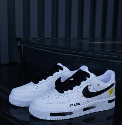 Custom Hand-Painted Air Force 1 Sneakers: Anime Street Style | JU50