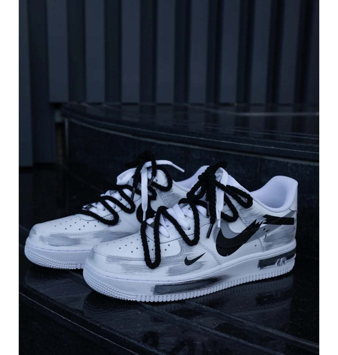 Custom Hand-Painted Air Force 1 Sneakers: Street Style Anime Shoes | CS42
