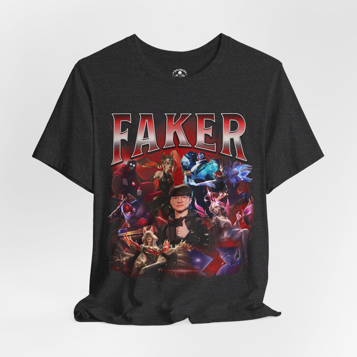 Faker T1 Bootleg T-Shirt: Retro League of Legends Esports Tee | MQ59