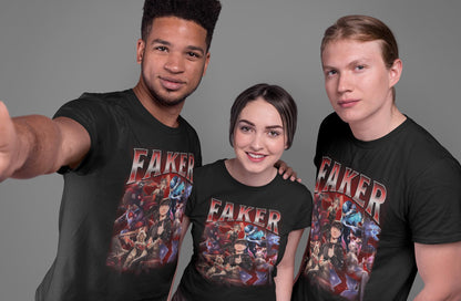 Faker T1 Bootleg T-Shirt: Retro League of Legends Esports Tee | MQ59