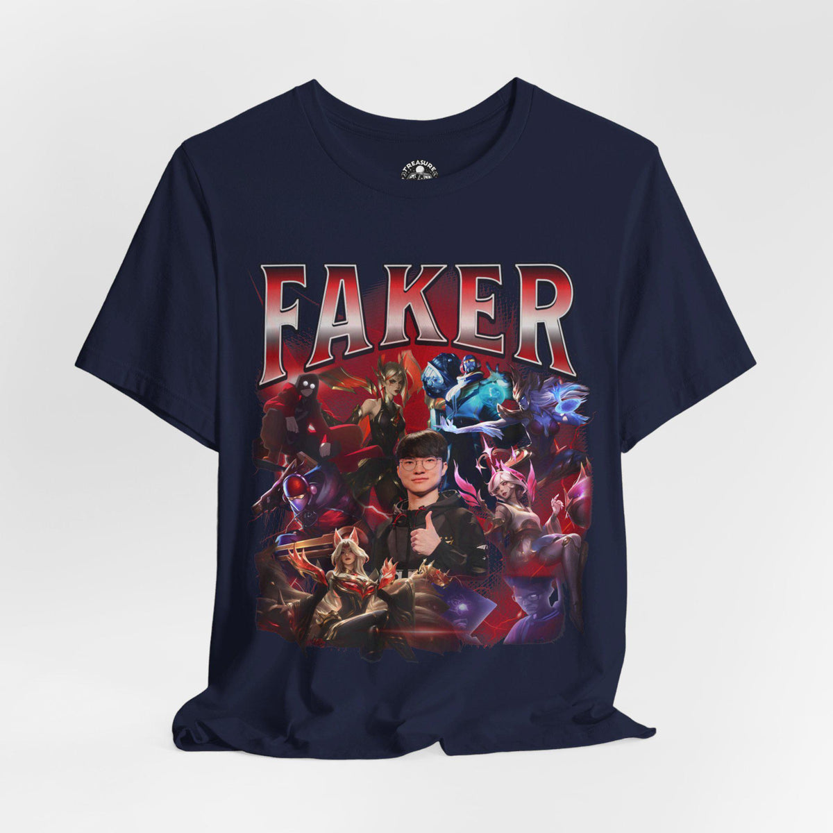 Faker T1 Bootleg T-Shirt: Retro League of Legends Esports Tee | MQ59