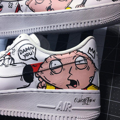 Hand Painted Family Guy Air Force 1 Sneakers | KG71