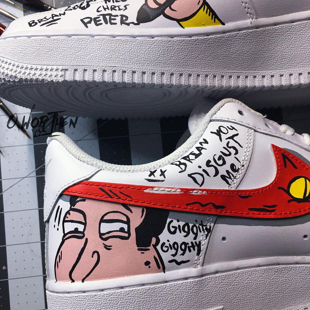 Hand Painted Family Guy Air Force 1 Sneakers | KG71