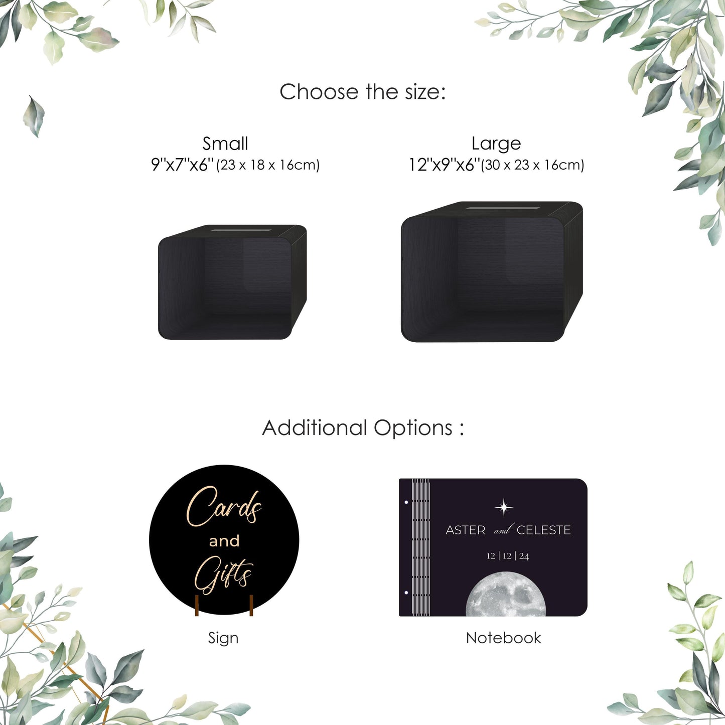 Celestial Wedding Card Box: Galaxy Theme, Custom Starry Decor