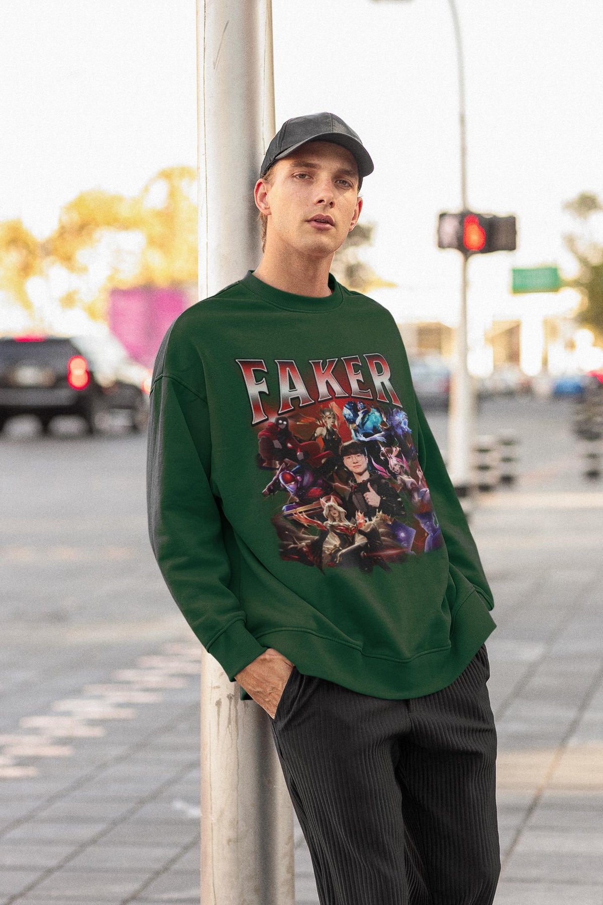 Faker League of Legends Sweatshirt: T1 Bootleg LoL Esports Fan Apparel | LE19