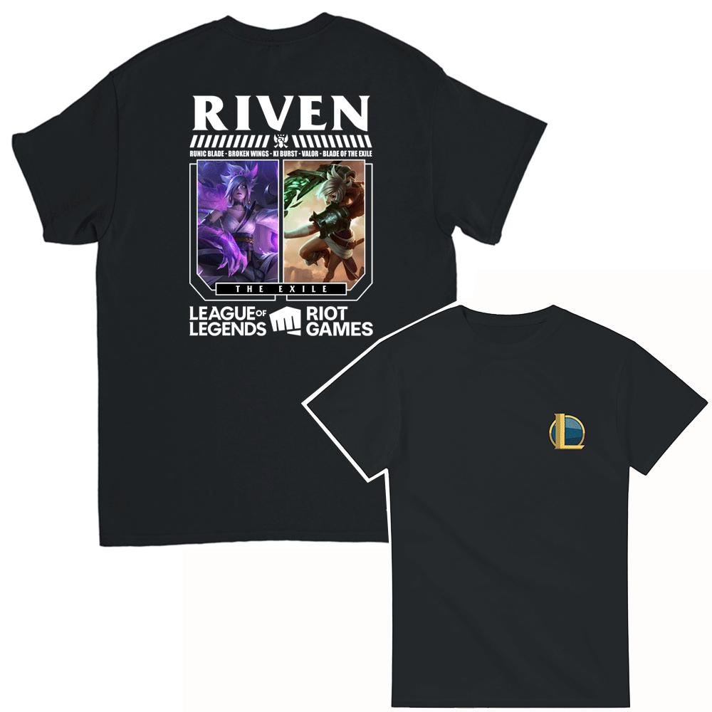 LoL Champions T-Shirt with the champion RIVEN