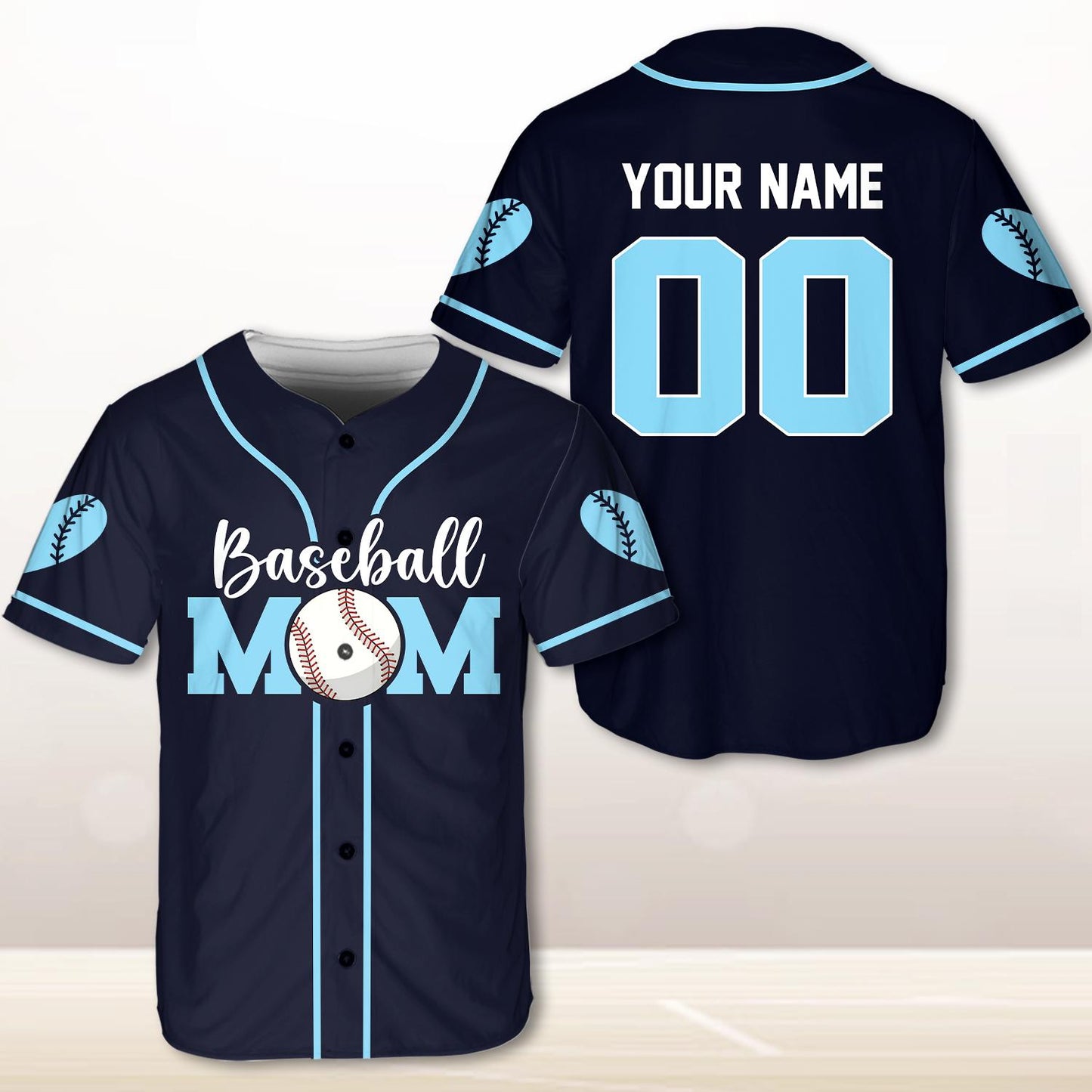 Mom Baseball Jersey, Custom Name Baseball Jersey, Personalized Jersey, Gift For Women, Funny Shirt, Mom Gifts, Mother Day Jersey | KK46