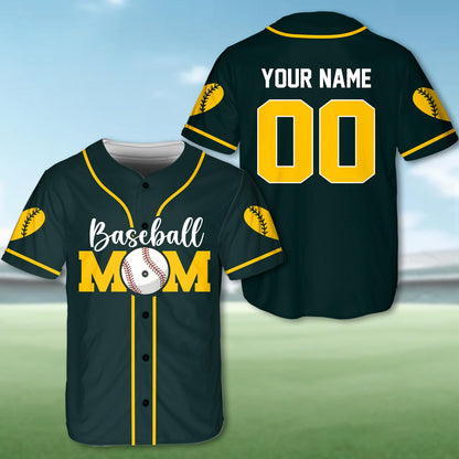 Mom Baseball Jersey, Custom Name Baseball Jersey, Personalized Jersey, Gift For Women, Funny Shirt, Mom Gifts, Mother Day Jersey | KK46