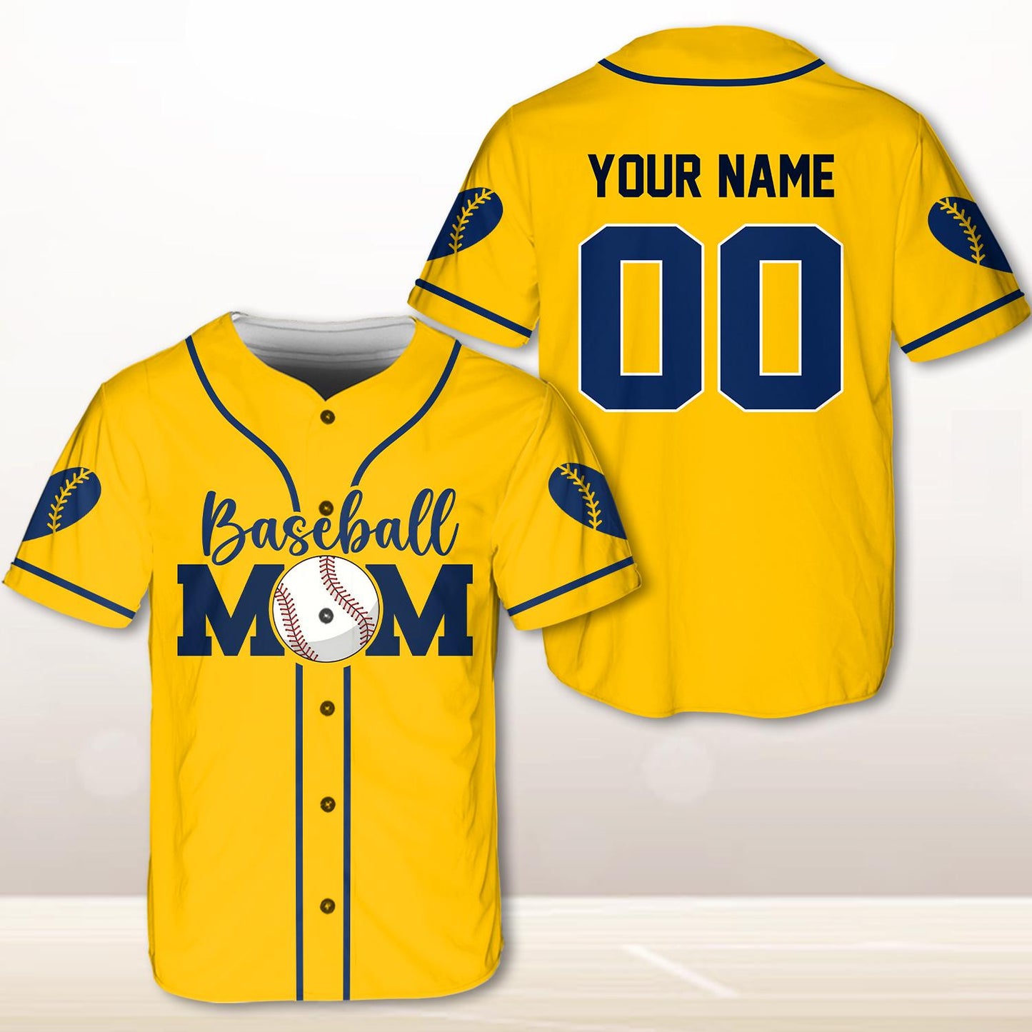Mom Baseball Jersey, Custom Name Baseball Jersey, Personalized Jersey, Gift For Women, Funny Shirt, Mom Gifts, Mother Day Jersey | KK46