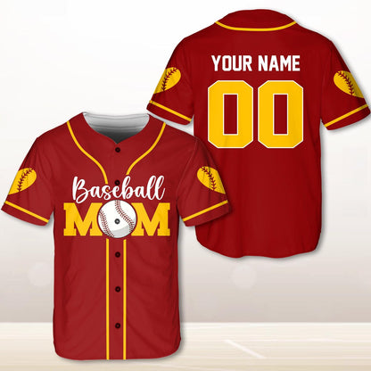 Mom Baseball Jersey, Custom Name Baseball Jersey, Personalized Jersey, Gift For Women, Funny Shirt, Mom Gifts, Mother Day Jersey | KK46