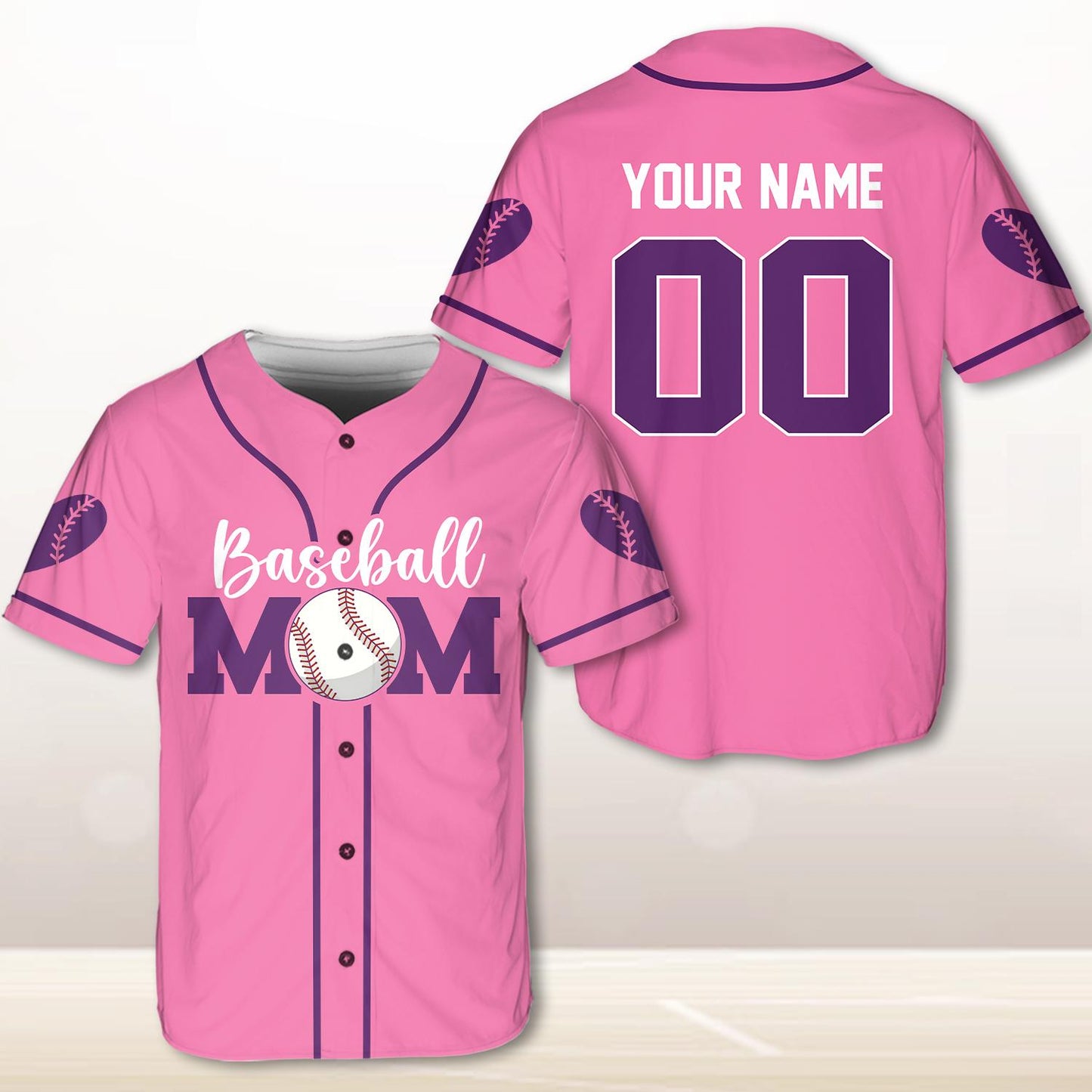 Mom Baseball Jersey, Custom Name Baseball Jersey, Personalized Jersey, Gift For Women, Funny Shirt, Mom Gifts, Mother Day Jersey | KK46