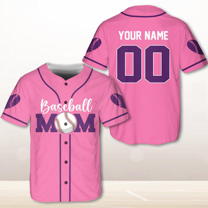 Mom Baseball Jersey, Custom Name Baseball Jersey, Personalized Jersey, Gift For Women, Funny Shirt, Mom Gifts, Mother Day Jersey | KK46