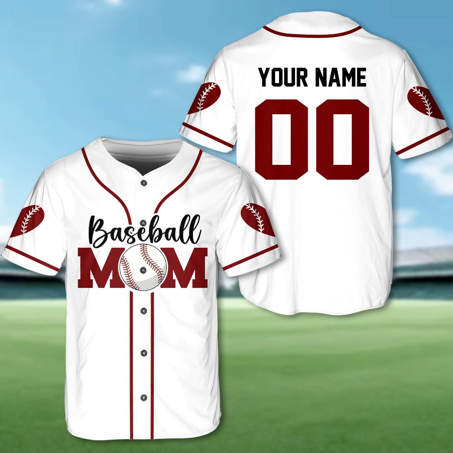 Mom Baseball Jersey, Custom Name Baseball Jersey, Personalized Jersey, Gift For Women, Funny Shirt, Mom Gifts, Mother Day Jersey | KK46