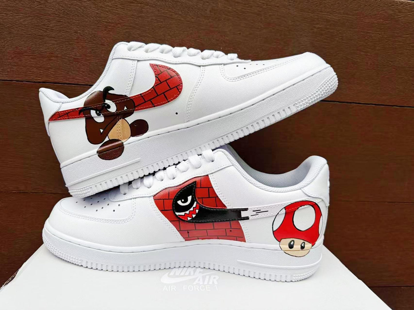 Hand Painted Air Force 1 AF 1 Sneakers: Custom Anime Shoes personalized gift design white shoes | QO90