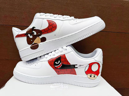Hand Painted Air Force 1 AF 1 Sneakers: Custom Anime Shoes personalized gift design white shoes | QO90