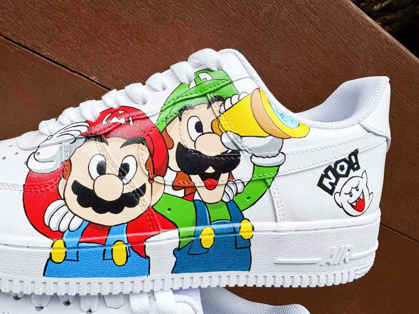 Hand Painted Air Force 1 AF 1 Sneakers: Custom Anime Shoes personalized gift design white shoes | QO90