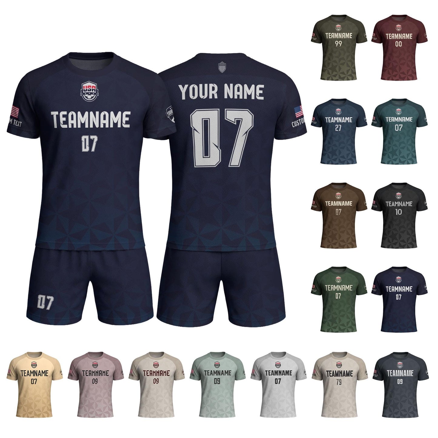 Personalized Soccer Team Jersey For Men And Kids, Print Your Logo Number & Team Name, Custom American Football Jersey 2026 Training Outfit | BP86