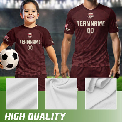 Personalized Soccer Team Jersey For Men And Kids, Print Your Logo Number & Team Name, Custom American Football Jersey 2026 Training Outfit | BP86