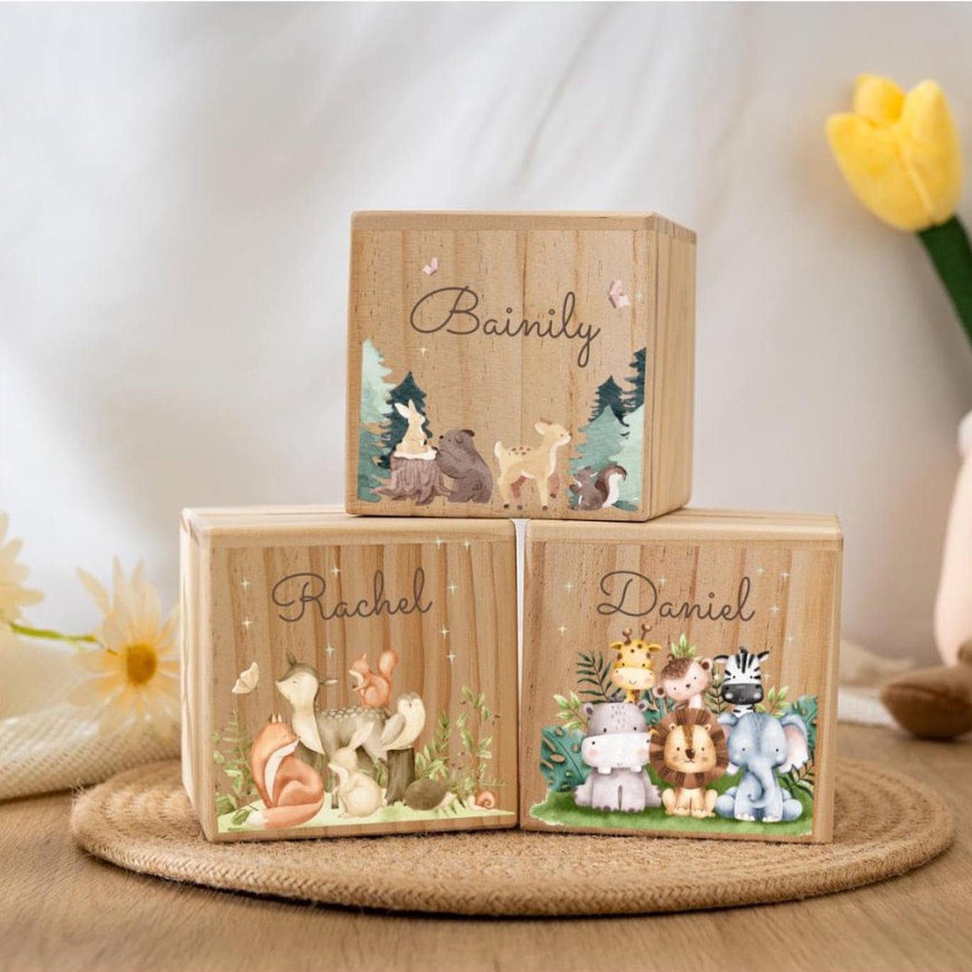 Personalized Animal Piggy Bank,Custom Name Baby Money Box,Children Wooden Coin Bank,Birthday Gifts for Kids,Christmas Gift,Saving Bank