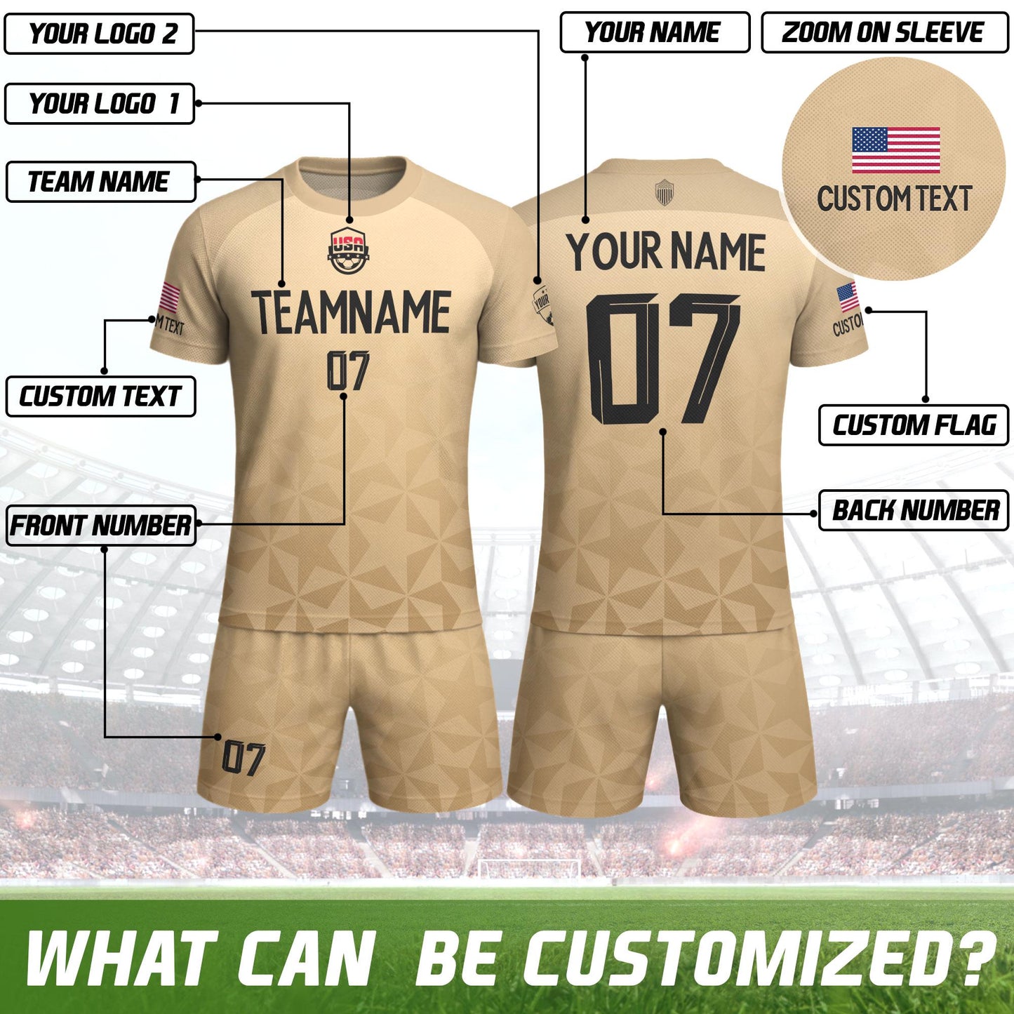 Personalized Soccer Team Jersey For Men And Kids, Print Your Logo Number & Team Name, Custom American Football Jersey 2026 Training Outfit | BP86